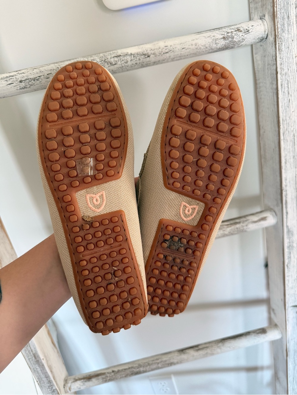 Rothy’s The Daily Driver In Sesame Size 9 EUC No Box Slip On Flats Shoes - Picture 3 of 6